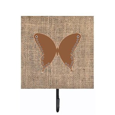 Carolines Treasures Butterfly Burlap and Brown Leash Or Key Holder BB1036-BL-BN-SH4